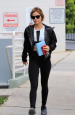 LUCY HALE Heading to a Gym in Los Angeles 05/24/2018