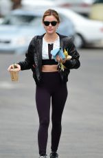 LUCY HALE Heading to a Gym in Los Angeles 05/24/2018