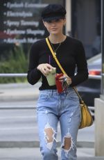 LUCY HALE in Ripped Jeans Out in Studio City 05/21/2018