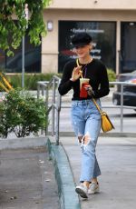 LUCY HALE in Ripped Jeans Out in Studio City 05/21/2018