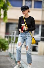 LUCY HALE in Ripped Jeans Out in Studio City 05/21/2018