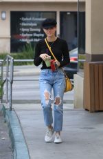 LUCY HALE in Ripped Jeans Out in Studio City 05/21/2018