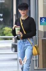 LUCY HALE in Ripped Jeans Out in Studio City 05/21/2018
