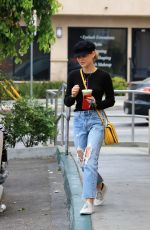 LUCY HALE in Ripped Jeans Out in Studio City 05/21/2018