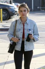 LUCY HALE Leaves a Gym in Studio City 05/14/2018