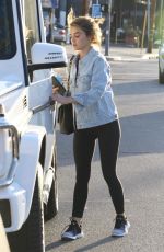 LUCY HALE Leaves a Gym in Studio City 05/14/2018