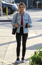 LUCY HALE Leaves a Gym in Studio City 05/14/2018