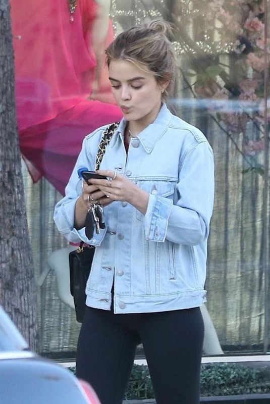 LUCY HALE Leaves a Gym in Studio City 05/14/2018