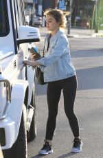 LUCY HALE Leaves a Gym in Studio City 05/14/2018