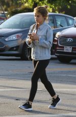 LUCY HALE Leaves a Gym in Studio City 05/14/2018