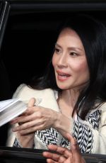 LUCY LIU Heading to a Studio in New York 04/30/2018