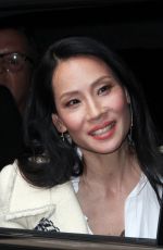 LUCY LIU Heading to a Studio in New York 04/30/2018