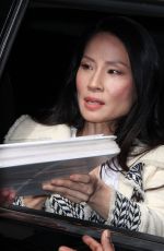 LUCY LIU Heading to a Studio in New York 04/30/2018