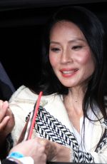 LUCY LIU Heading to a Studio in New York 04/30/2018