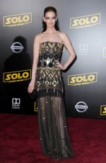 LYDIA HEARST at Solo: A Star Wars Story Premiere in Los Angeles 05/10/2018