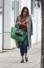 MANDY MOORE Shows New Darker Brunette Hair in Los Angeles 05/01/2018
