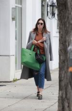 MANDY MOORE Shows New Darker Brunette Hair in Los Angeles 05/01/2018