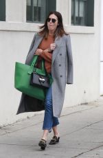 MANDY MOORE Shows New Darker Brunette Hair in Los Angeles 05/01/2018