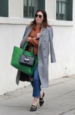 MANDY MOORE Shows New Darker Brunette Hair in Los Angeles 05/01/2018