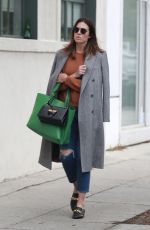 MANDY MOORE Shows New Darker Brunette Hair in Los Angeles 05/01/2018