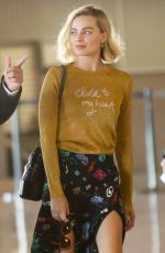 MARGOT ROBBIE Arrives at Charles De Gaulle Airport in Paris 05/06/2018