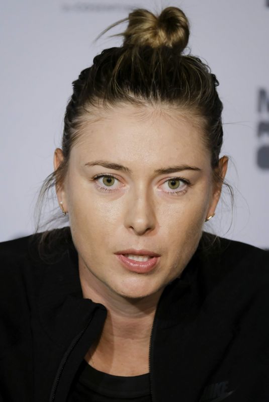 MARIA SHARAPOVA at Mutua Madrid Open Press Conference 05/06/2018