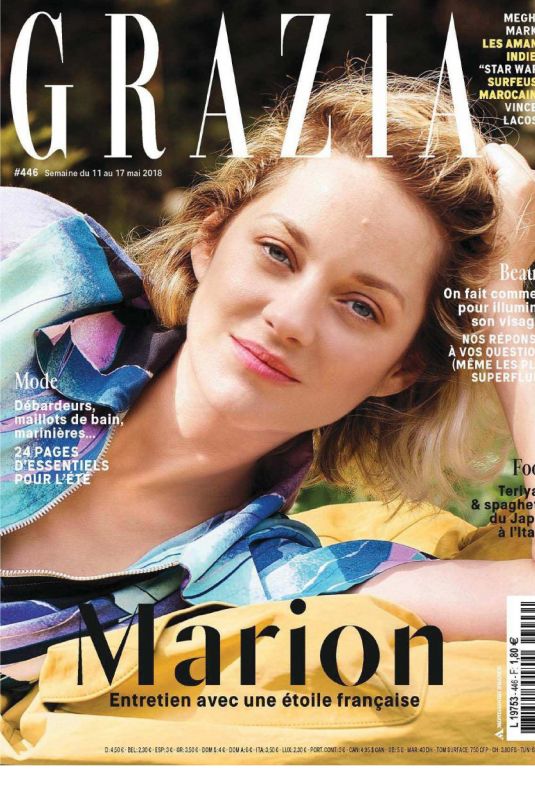 MARION COTILLARD in Grazia Magazine, France May 2018 Issue