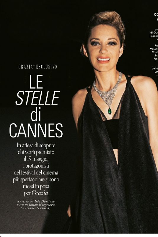 MARION COTILLARD in Grazia Magazine, Italy May 2018