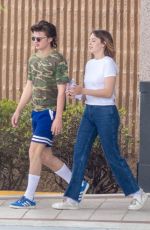 MAYA HAWKE and Joe Keery on the Set of Stranger Things in Duluth 05/18/2018