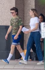 MAYA HAWKE and Joe Keery on the Set of Stranger Things in Duluth 05/18/2018