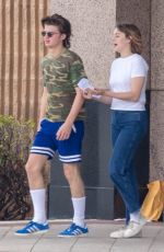 MAYA HAWKE and Joe Keery on the Set of Stranger Things in Duluth 05/18/2018