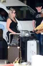 MEGAN DAVISON at Grantley Adams International Airport in Barbados 05/14/2018