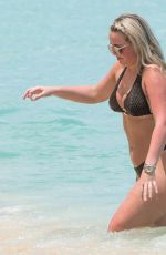 MEGAN DAVISON in Bikini at a Beach in Barbados 05/15/2018