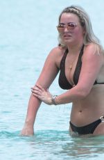 MEGAN DAVISON in Bikini at a Beach in Barbados 05/15/2018