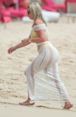 MEGAN DAVISON in Bikini at a Beach in Barbados 05/16/2018