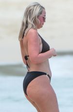 MEGAN DAVISON in Bikini on the Beach in Barbados 05/15/2018