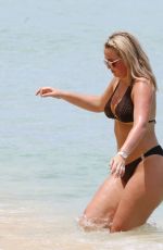 MEGAN DAVISON in Bikini on the Beach in Barbados 05/15/2018