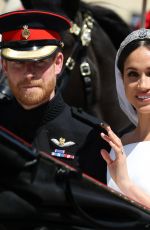 MEGHAN MARKLE and Prince Harry at Royal Wedding at Windsor Castle 05/19/2018