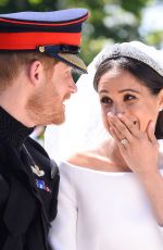 MEGHAN MARKLE and Prince Harry at Royal Wedding at Windsor Castle 05/19/2018