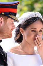 MEGHAN MARKLE and Prince Harry at Royal Wedding at Windsor Castle 05/19/2018