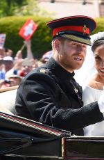MEGHAN MARKLE and Prince Harry at Royal Wedding at Windsor Castle 05/19/2018