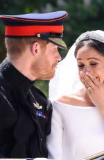 MEGHAN MARKLE and Prince Harry at Royal Wedding at Windsor Castle 05/19/2018
