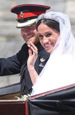 MEGHAN MARKLE and Prince Harry at Royal Wedding at Windsor Castle 05/19/2018