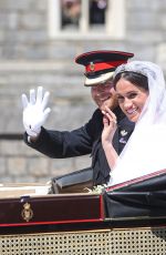 MEGHAN MARKLE and Prince Harry at Royal Wedding at Windsor Castle 05/19/2018