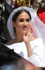 MEGHAN MARKLE and Prince Harry at Royal Wedding at Windsor Castle 05/19/2018