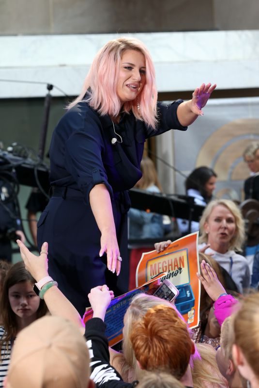 MEGHAN TRAINOR Performs at Today Show Citi Concert Series in New York 05/16/2018