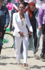 MELANIE BROWN at Today Show Hosted by Kathie Gifford & Hoda at Venice Beach 05/25/2018