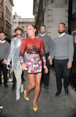 MELANIE BROWN Leaves Hello! Magazine x Dover Street Market 30th Anniversary Party in London 05/09/2018