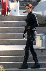 MELISSA BENOIST and ERICA DURANCE on the Set of Supergirl in Vancouver 05/02/2018