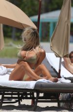 MELISSA CASTAGNOLI in Bikini at a Beach in Miami 05/26/2018